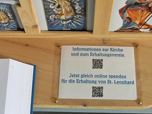 QR-Codes in St. Leonhard